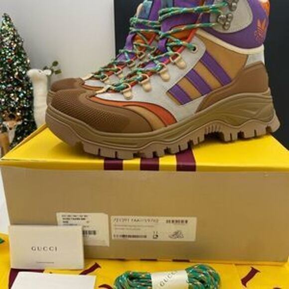 Men’s Gucci X Adidas lace up boots size 11 made in Italy - Picture 3 of 7